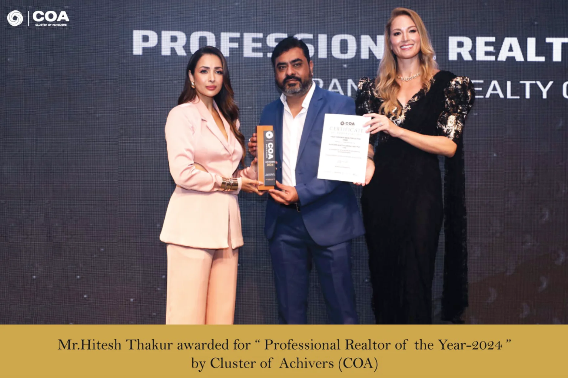 Professional Realtor of the Year 2024, By Cluster of Achievers (COA)